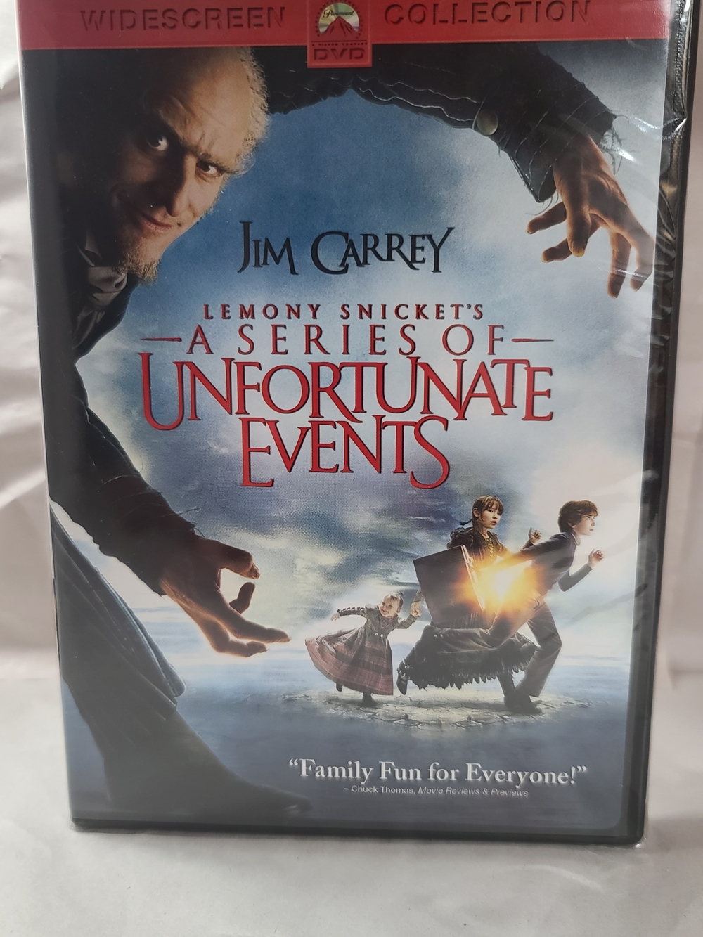 Universal Jim Carrey A Series of Unfortunate Events DVD - Blue & Red Cover